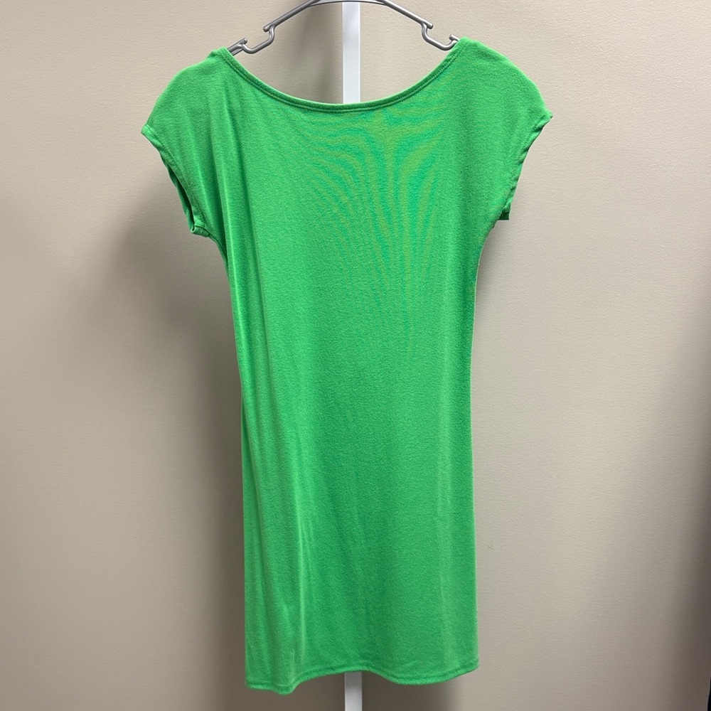 NWOT FP Beach Green Short Sleeve Dress